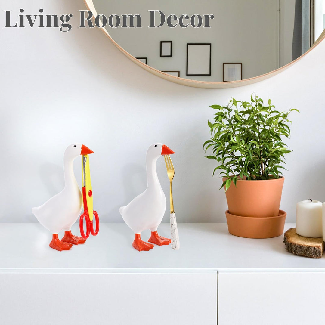 Playful Goose Figurine