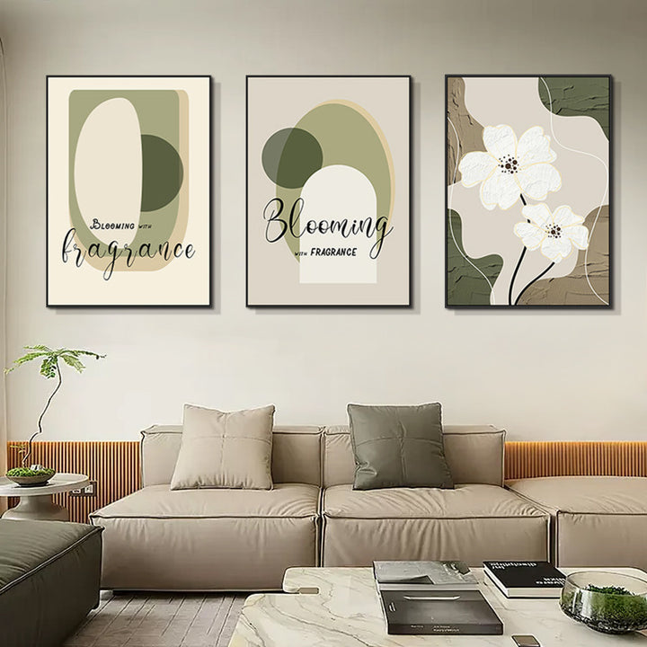 Floral Abstract Canvas Wall Art