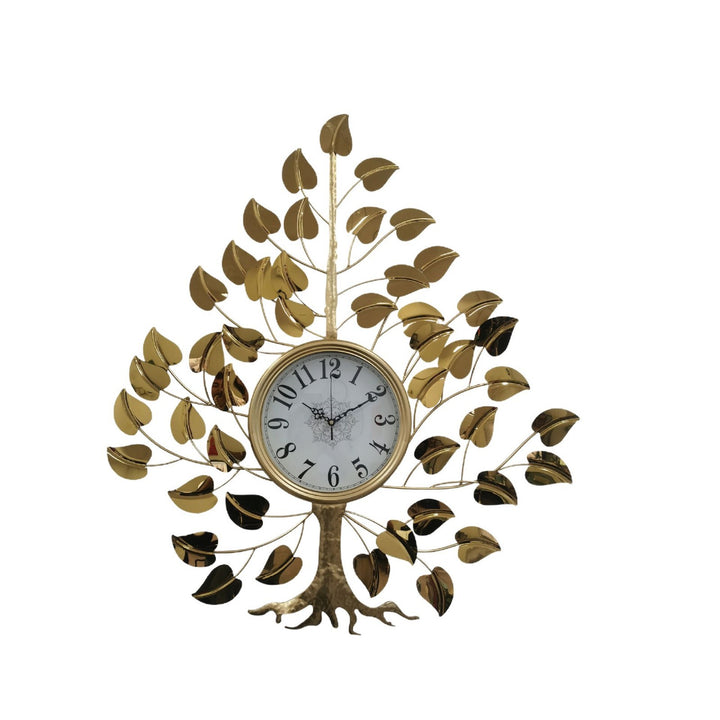 Decorative Wall Clock with Floral Design