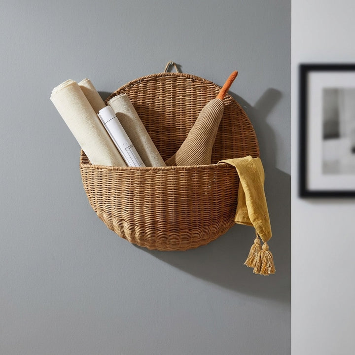 Wall basket for stylish storage