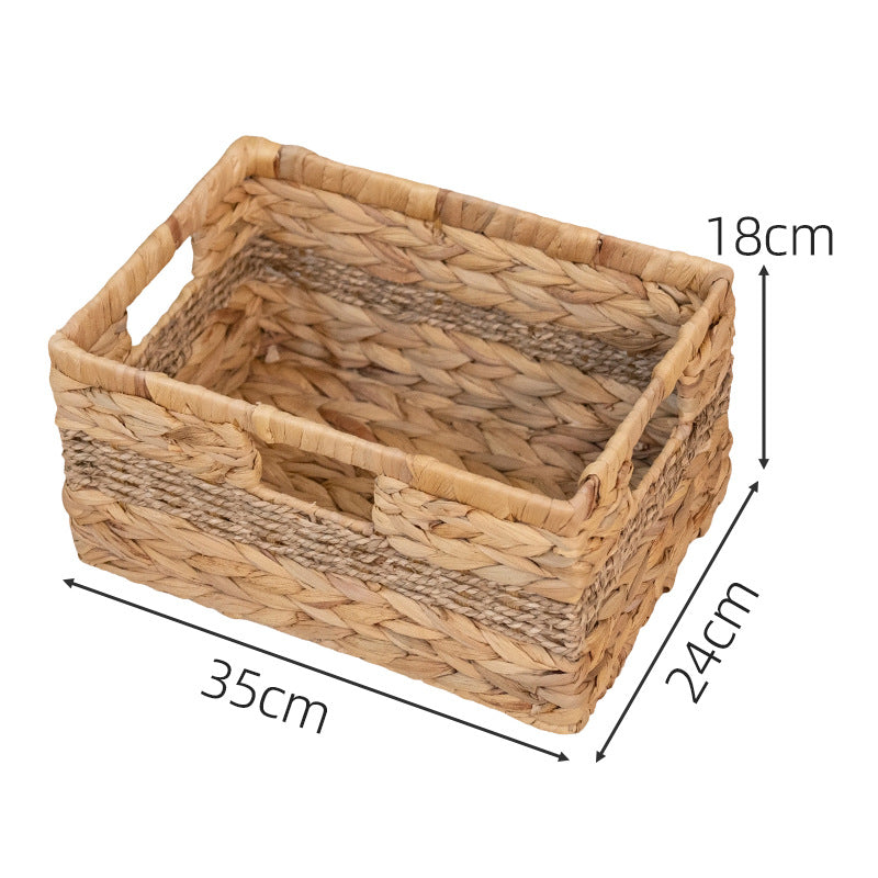 Modern storage basket made of natural materials
