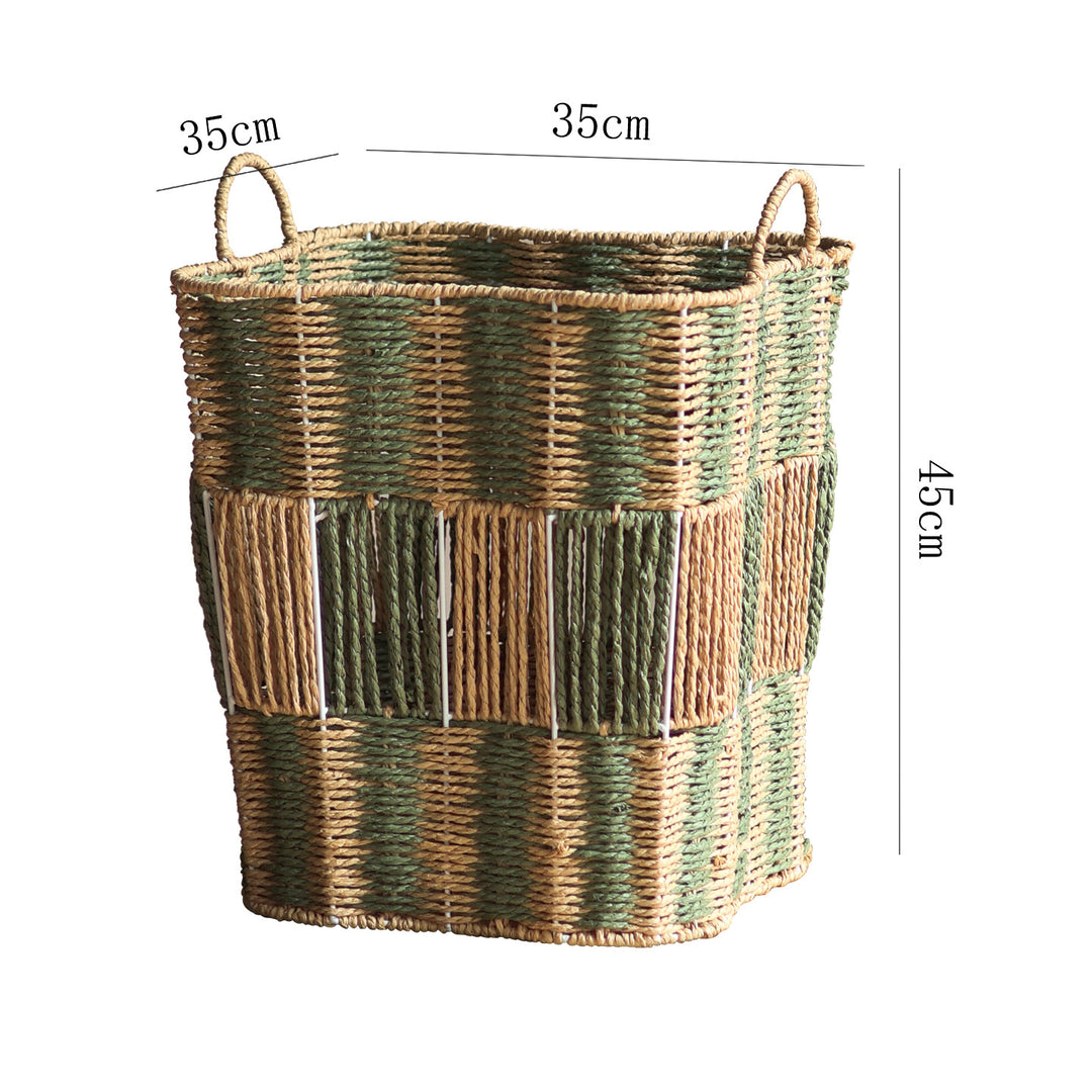 Handcrafted storage basket made of natural materials
