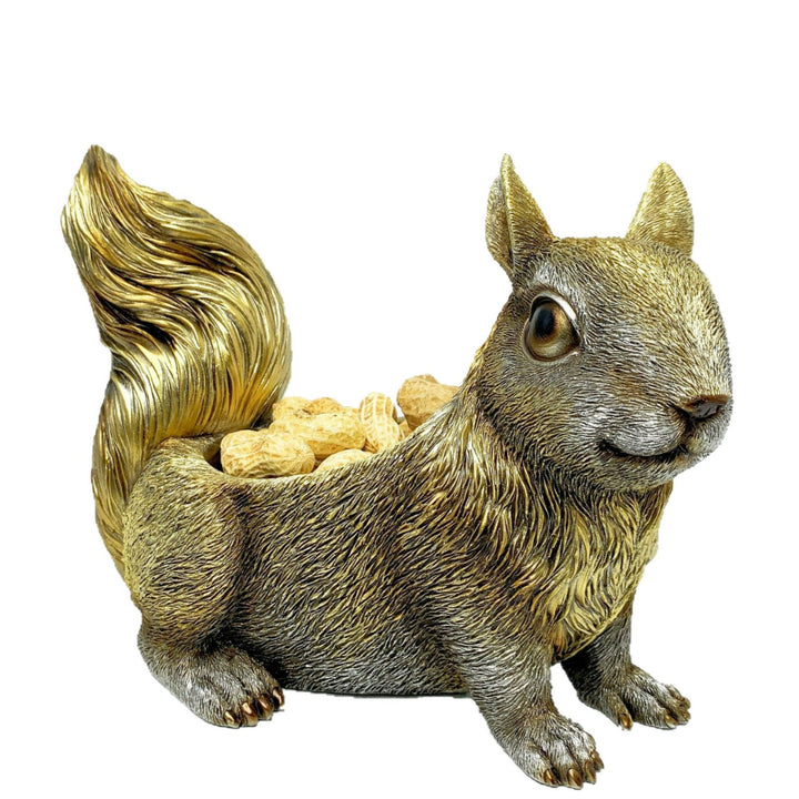 Squirrel-shaped planter