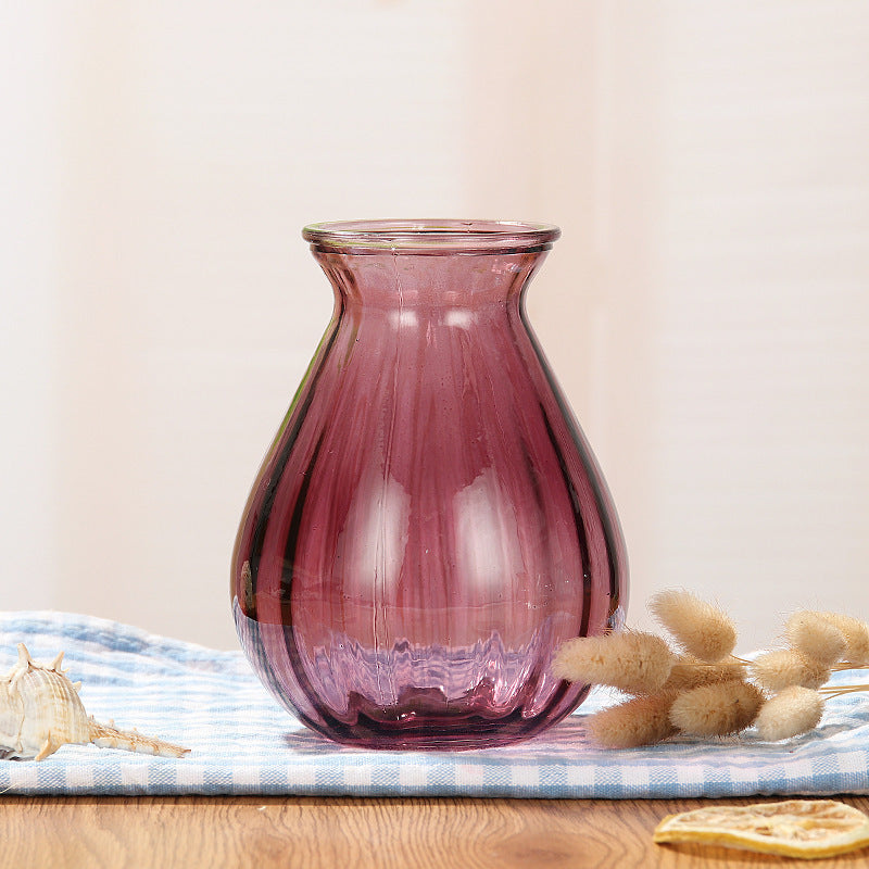Elegant Curved Glass Vase