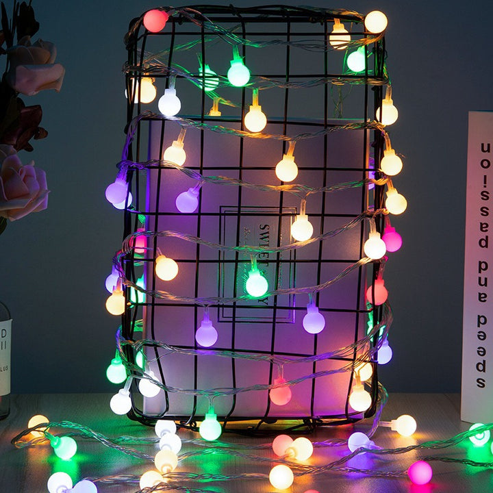 Globe LED string lights for atmospheric home decor