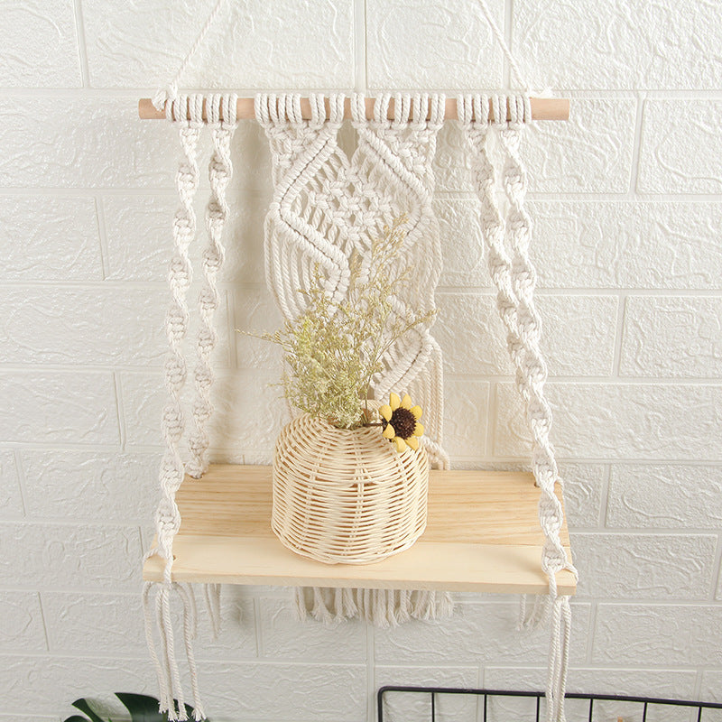 Decorative Macramé Swing Shelf