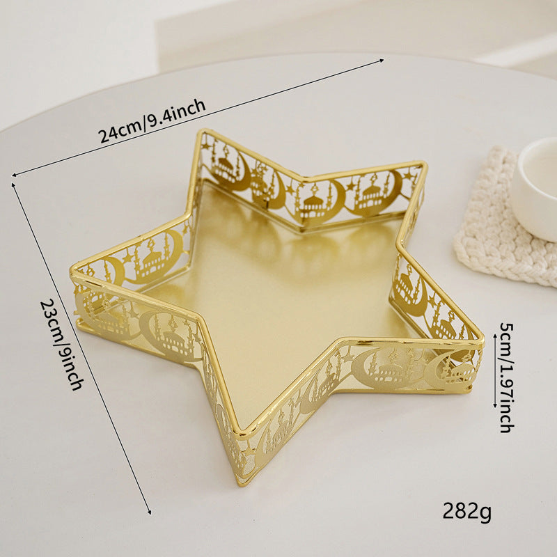 Elegant metal candle holder