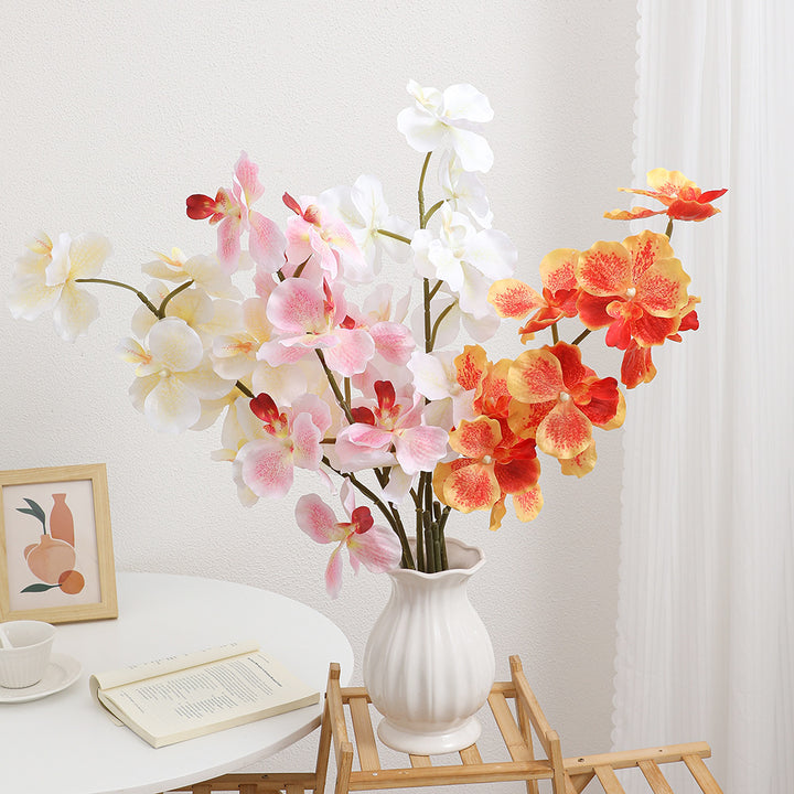 Artificial orchid bouquet with realistic details
