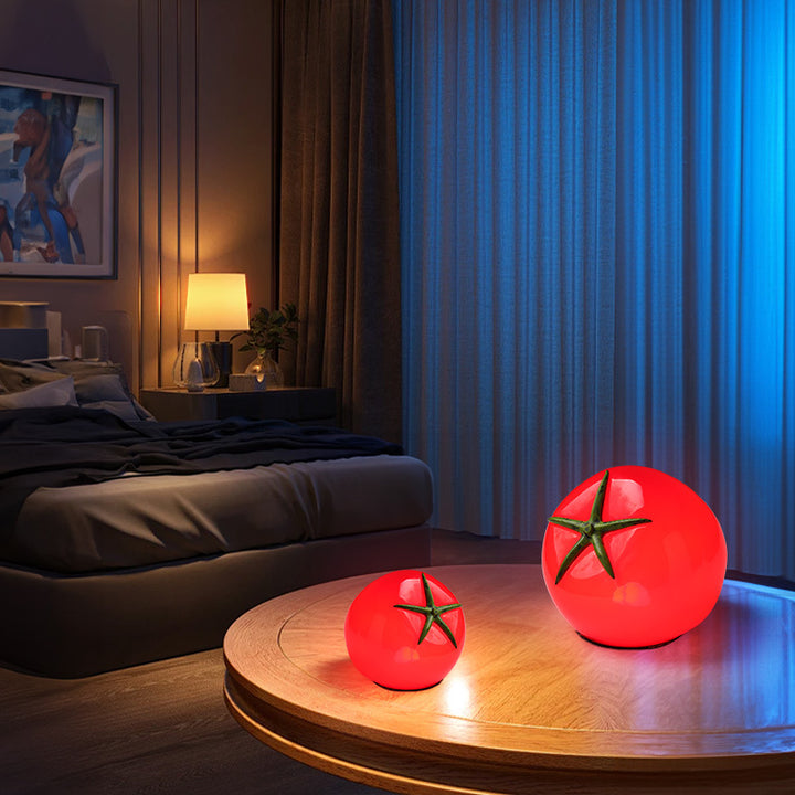 Tomato-shaped decorative table lamp