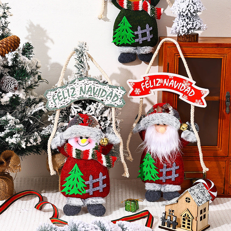 Ceiling decoration with Santa Claus motif