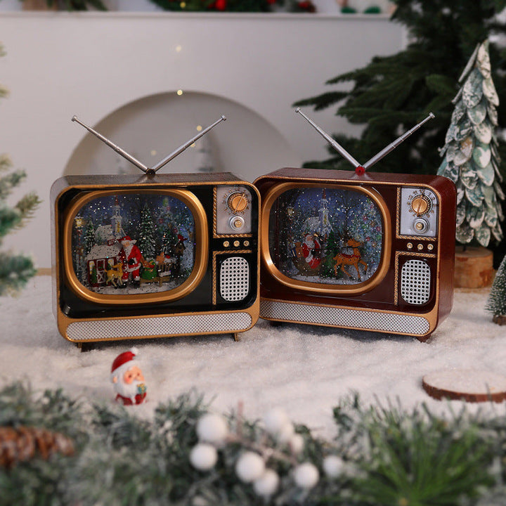Nostalgic Christmas TV Decoration
