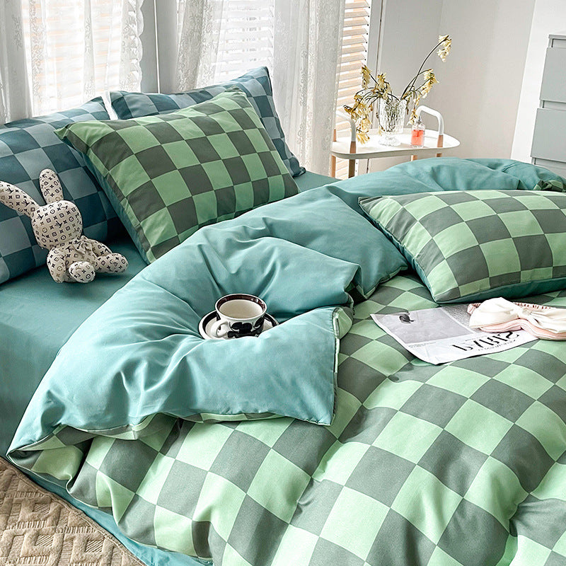 Premium Plaid Bedding Set