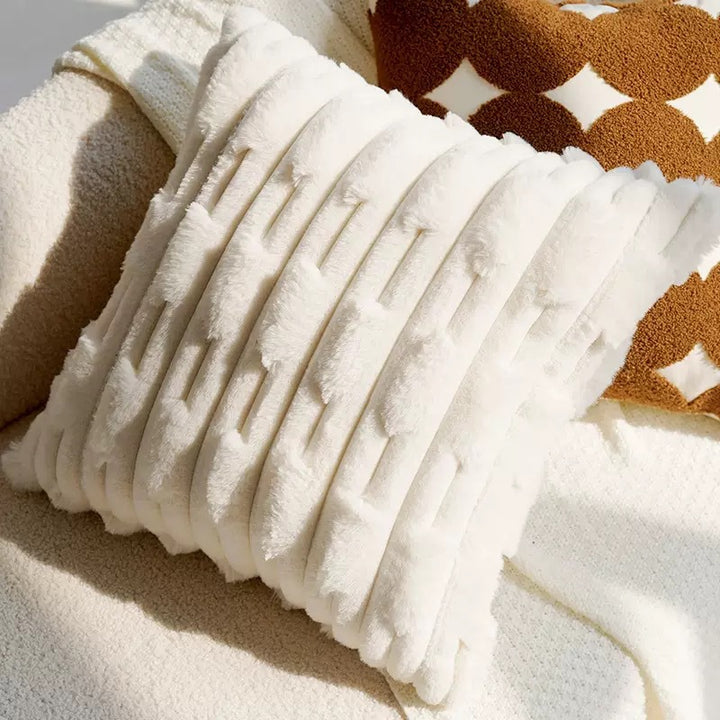 Textured Plush Throw Pillow