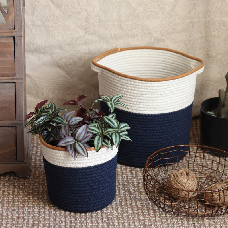 Handcrafted storage basket in modern design