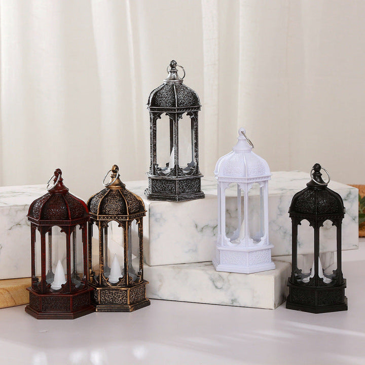 Antique lantern with elegant patterns