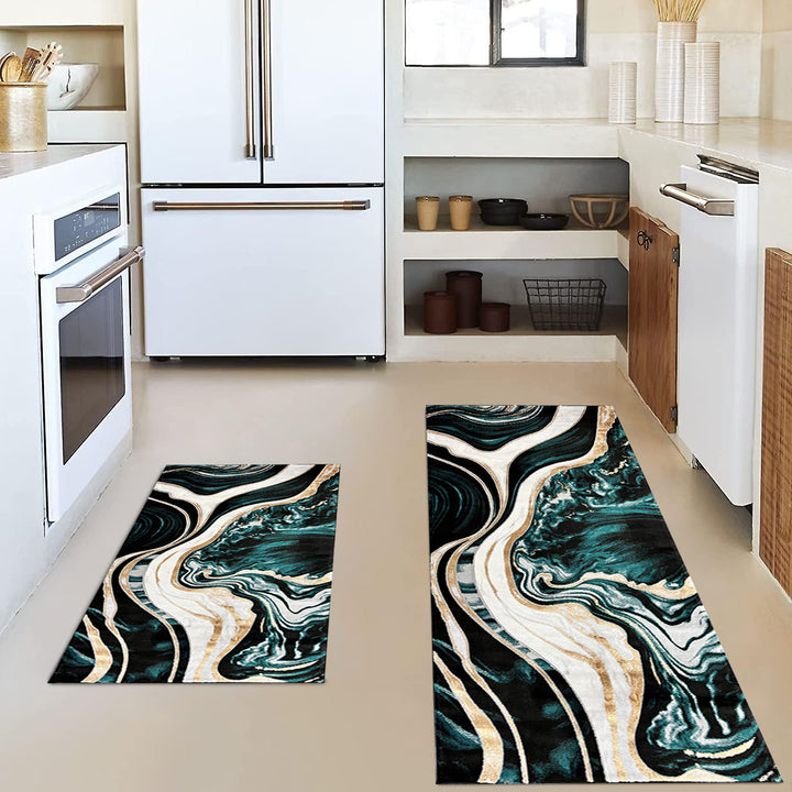 Vintage-Inspired Kitchen Mat Set