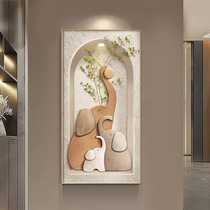 Decorative Elephant-Themed Wall Artwork