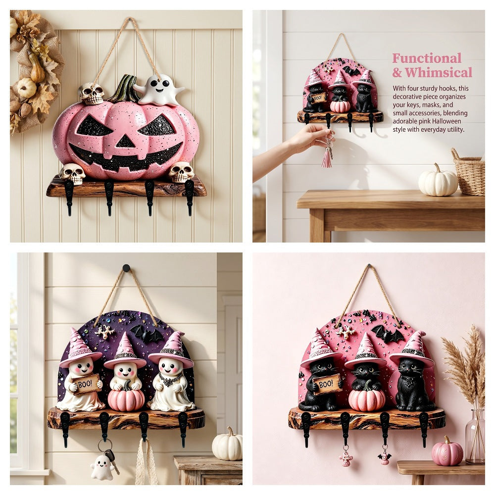 Halloween decorative figure with witch motifs