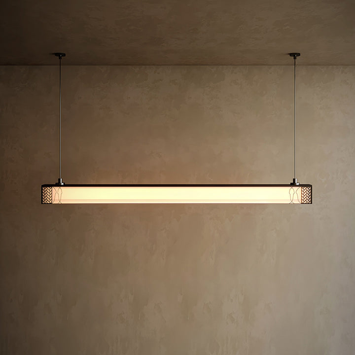 Modern linear pendant light