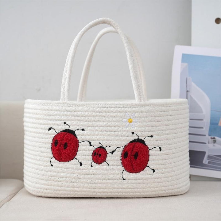 Handcrafted cotton basket