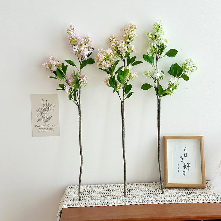 Decorative artificial flower branch