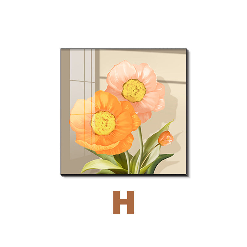 Framed Abstract Botanical Line Art Print