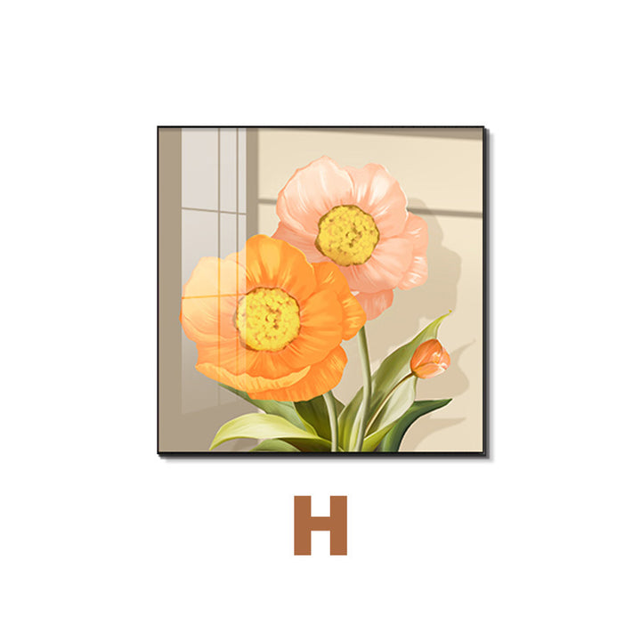 Framed Abstract Botanical Line Art Print