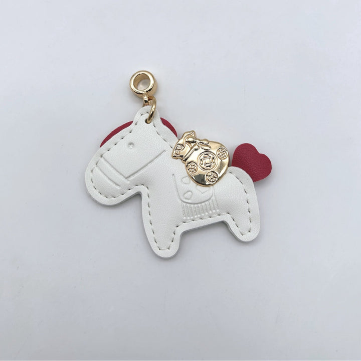 Animal-Shaped Leather Keychain