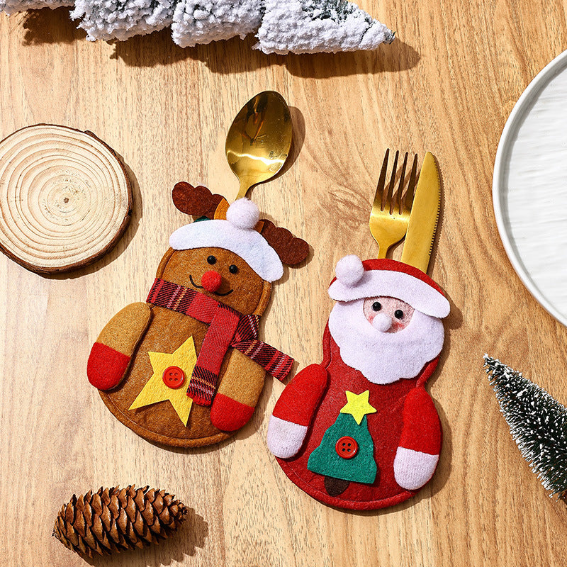 Funny Snowman Cutlery Holder