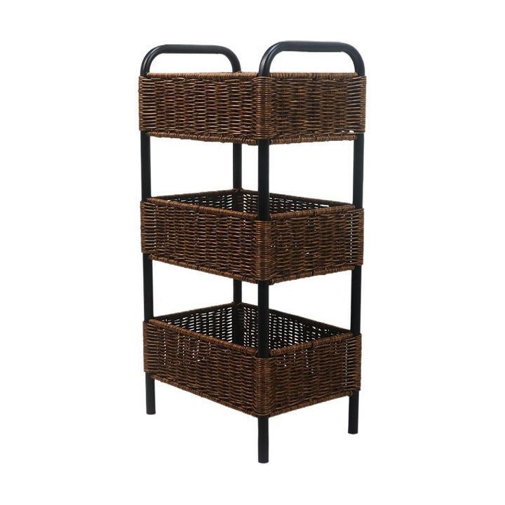 Storage shelf made of woven material
