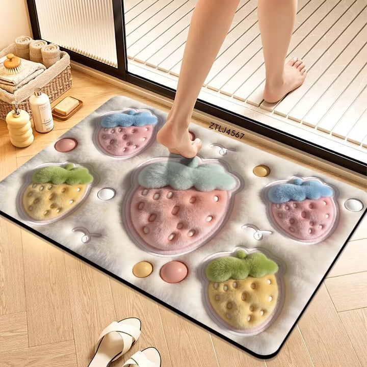 Plush Money-Themed Bath Mat
