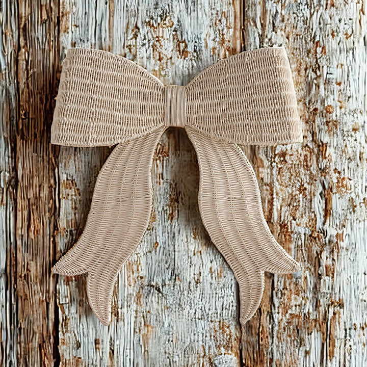 Decorative wall hanging in bow design