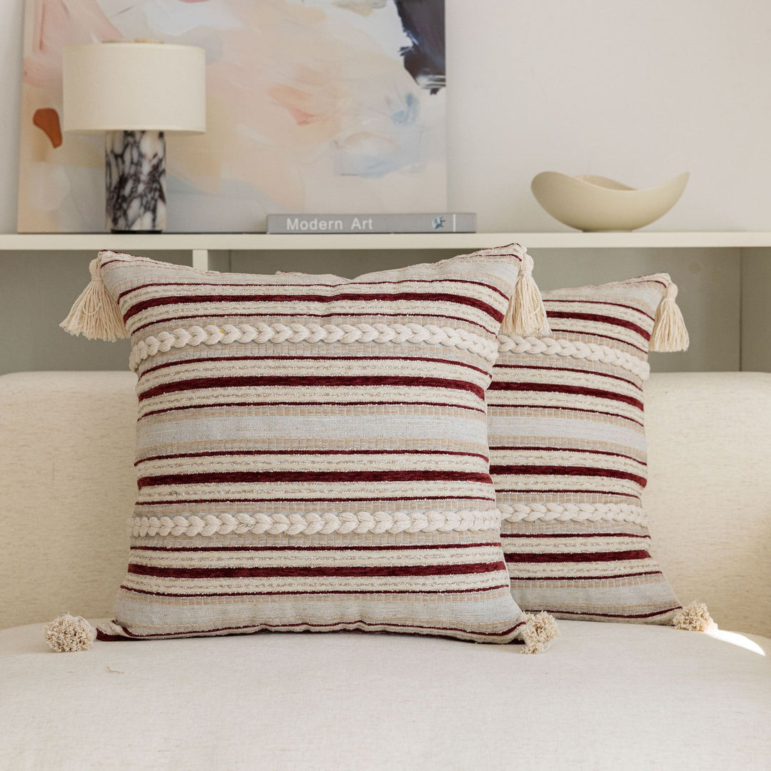 Woven Textured Decorative Pillow