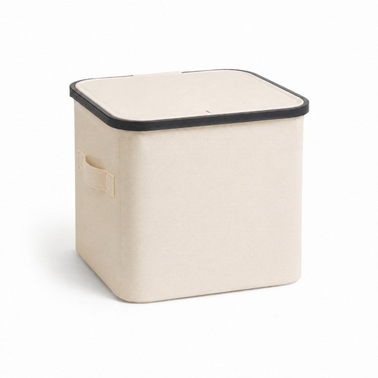 Multifunctional storage box with removable lid and carrying handles