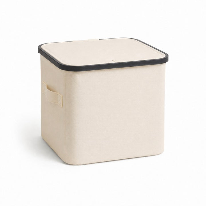 Multifunctional storage box with removable lid and carrying handles