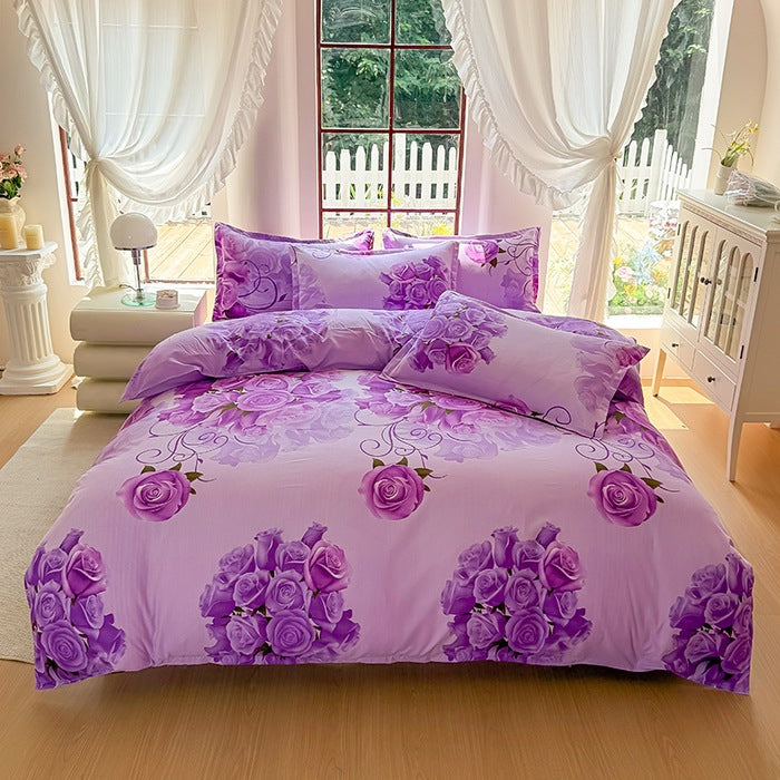 Luxury Floral Print Bedding Set