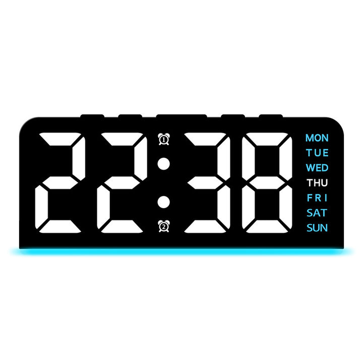 Digital multifunction alarm clock with LED display and alarm function