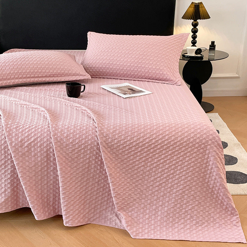 Textured Bedspread and Pillowcase Set