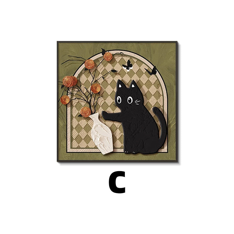 Decorative Cat-Themed Wall Art