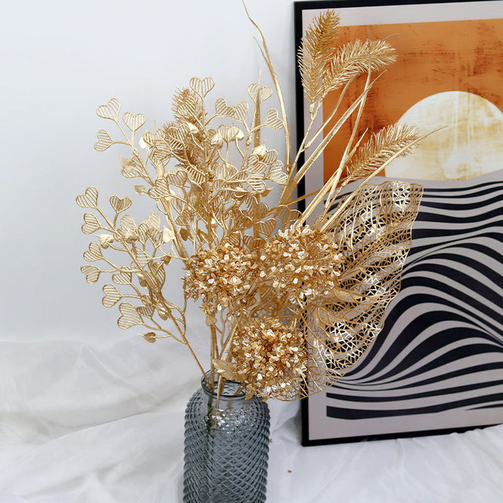 Elegant Metal Leaf Decoration