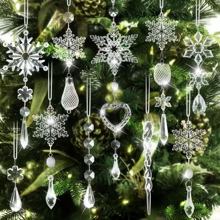 Festive window decoration made of plastic