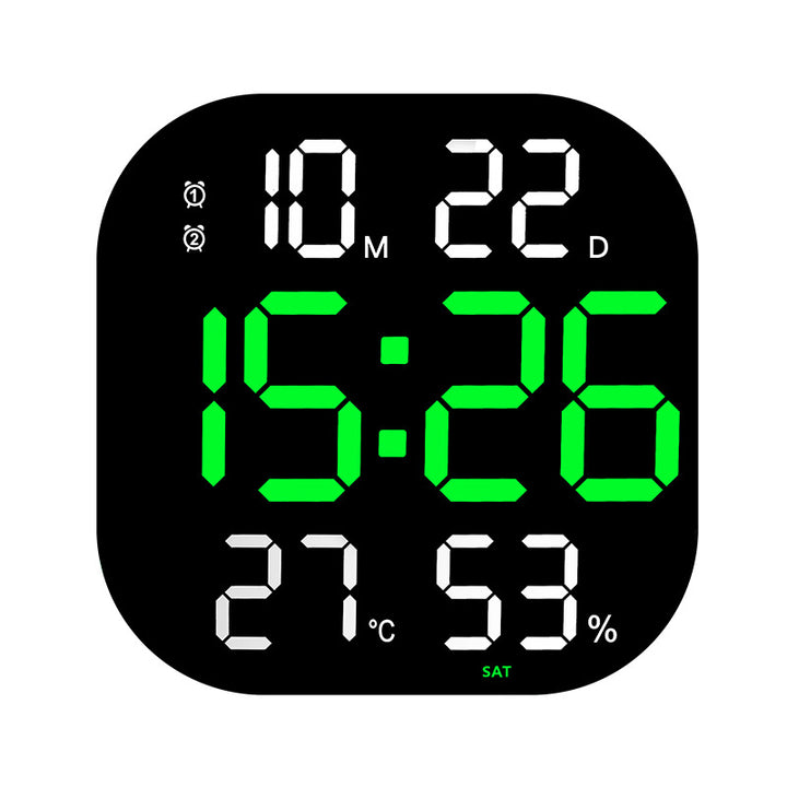 Digital Alarm Clock with Thermometer and Hygrometer