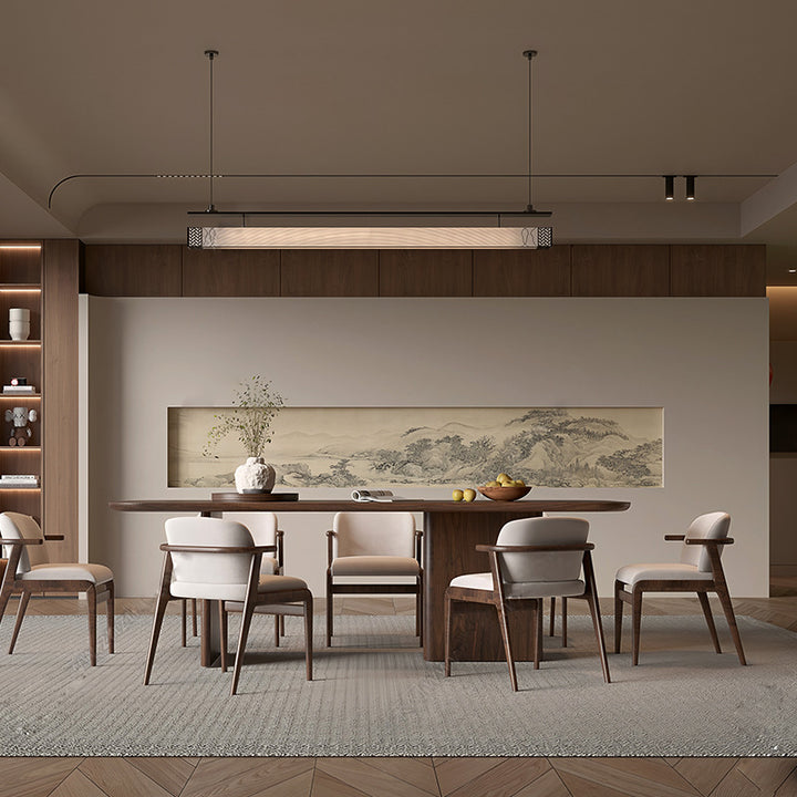 Modern linear pendant light