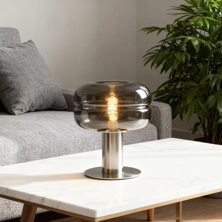 Artistic glass table lamp