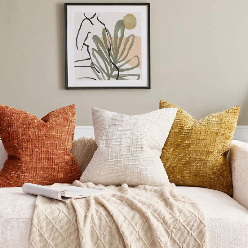 Luxurious Textured Decorative Throw Pillow