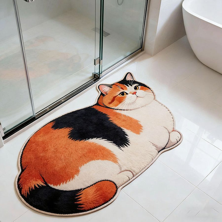 Cat-Shaped Bath Mat