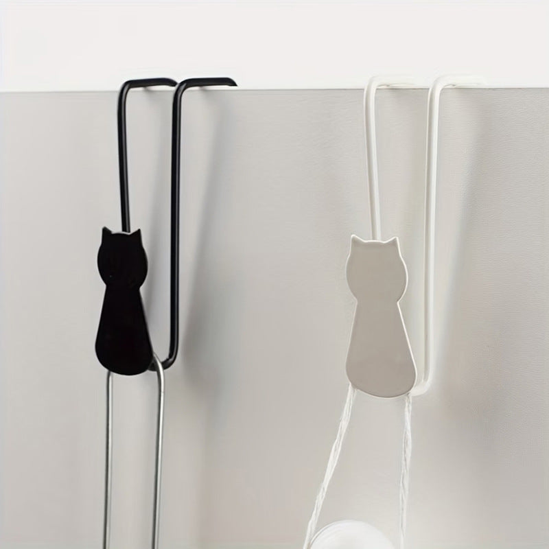 Stylish wall hook with cat motif