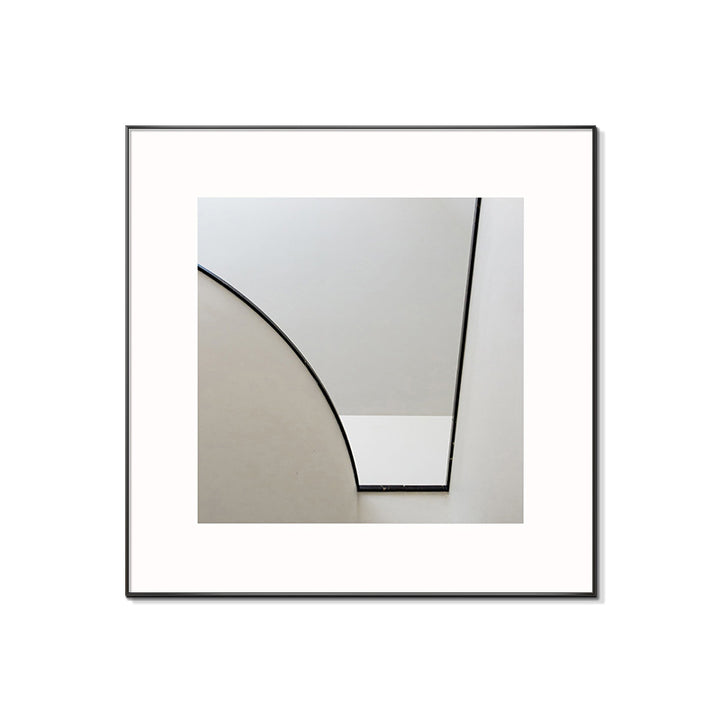Framed Black and White Architectural Artwork