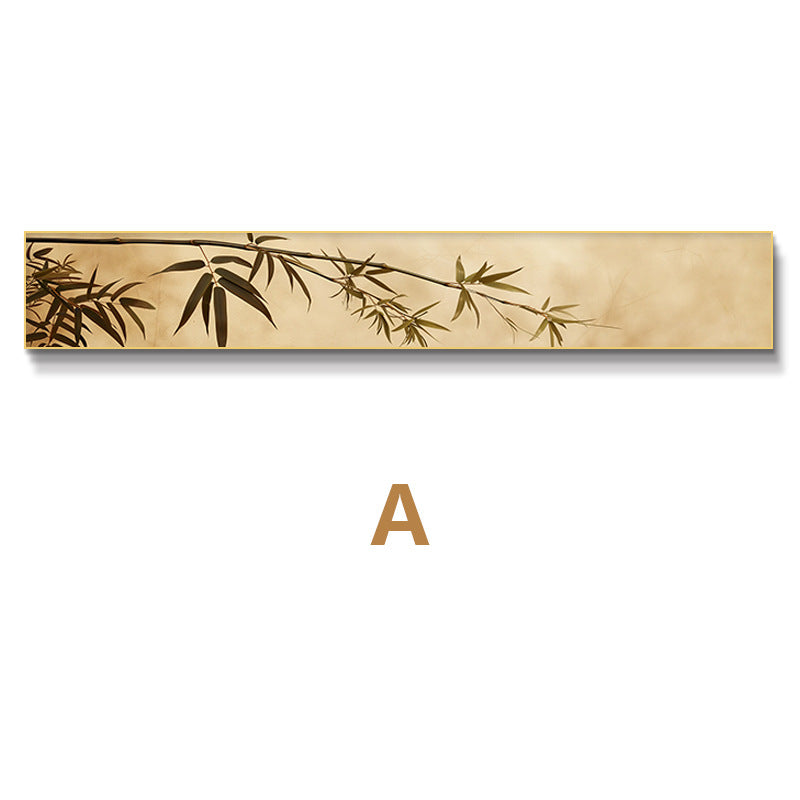 Bamboo-Inspired Horizontal Wall Art
