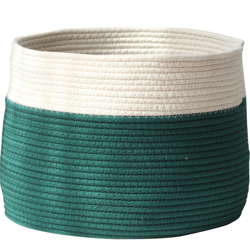 Handcrafted cotton storage basket
